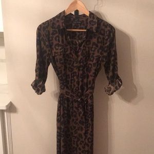Banana Republic Animal Print Maxi Dress